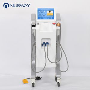 Vertical two handles RF Microneedle skin rejuvenation scan treatment machine