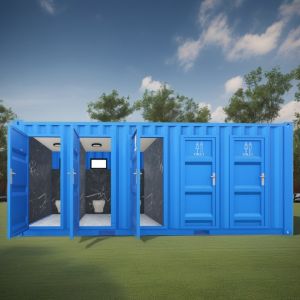 Modern Design Flat Pack Container for Public in 20ft Mobile Trailer Bathroom Camping and Beyond Your Imagination
