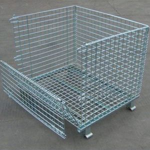 Q235 Steel Wire Mesh Storage Cages Adjustable Compartment Surface Galvanizing