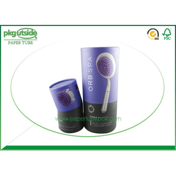 Custom Empty Cardboard Tube Boxes Silk Screen Printing For Soap Packaging
