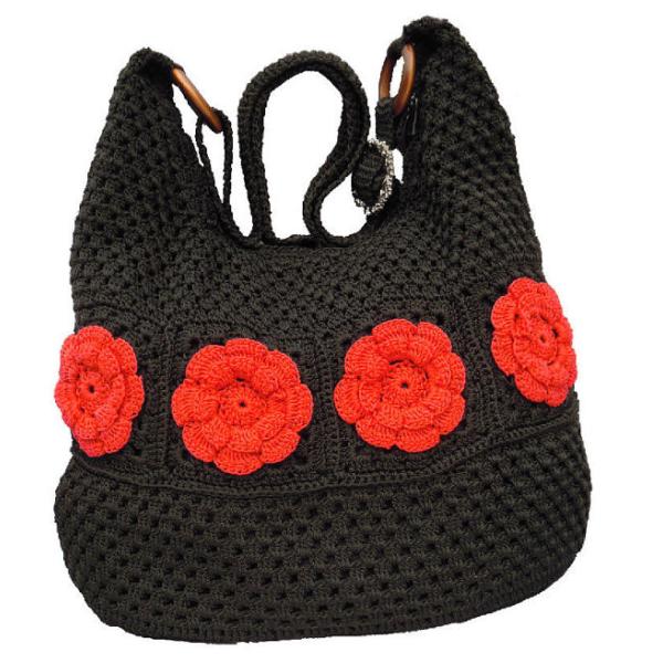 Buy Handmade handbag hobo women black medium bag at wholesale prices