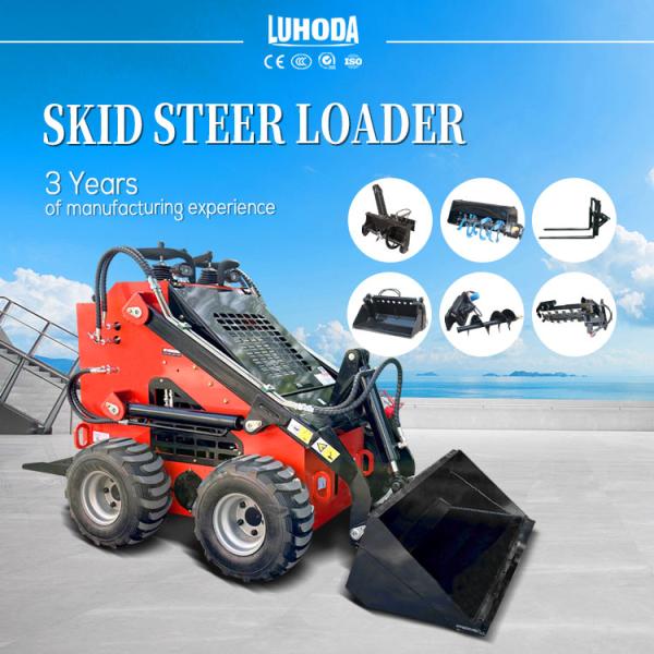 Euro 5 CE EPA China Manufacturer Small Mini Skid Steer Loader 500KG 1 Ton Mini Wheel Loader for Sale Skid Loaders Fast Delivery