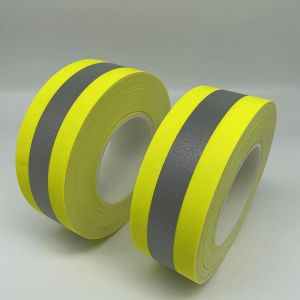 100% Cotton Safety Reflective Tape Flame Retardant High Washability