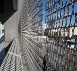 Decorative Spiral Wire Chain Mesh Belt Architectural Mesh Panels