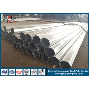 35FT 3mm Thick Q345 Galvanised Poles 500KG Load Polygonal Transmission