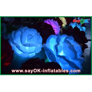 LED Lighting Inflatable Lighting Decoration DIA Rose Flower With CE / UL Blower