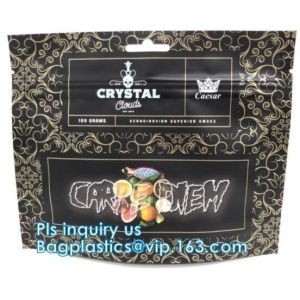 Child Resistant Double Zipper Mylar Packaging Bag, Security Feature zip locks