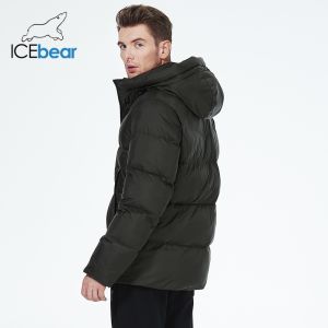 Simple Atmospheric Short Padded Jacket Color Contrast Waterproof Puffer Coat