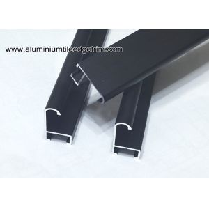 Curved Matt Black Aluminium Picture Frames With Brushed Effect