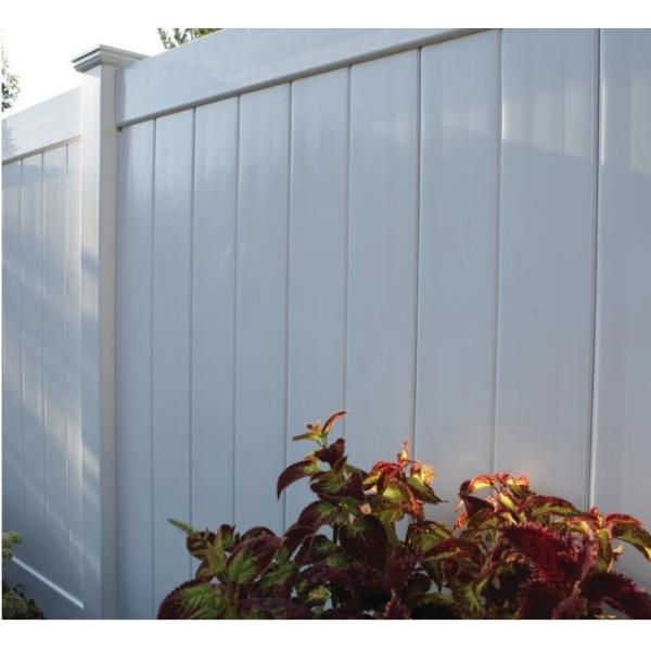 Buy White PVC Privacy Fence Panel 6Hx8W Easy Installation at wholesale prices