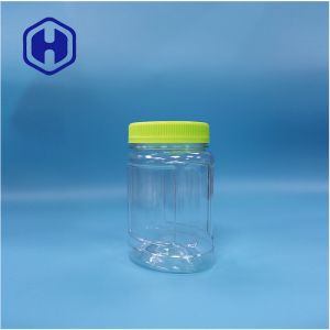 Transparent Oval Shaped PET Cookies Candies Nuts Biscuits Lollipop Fruit Jelly