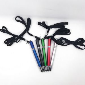 Retractable Lanyard Pen Officeworks For Teacher Black Blue