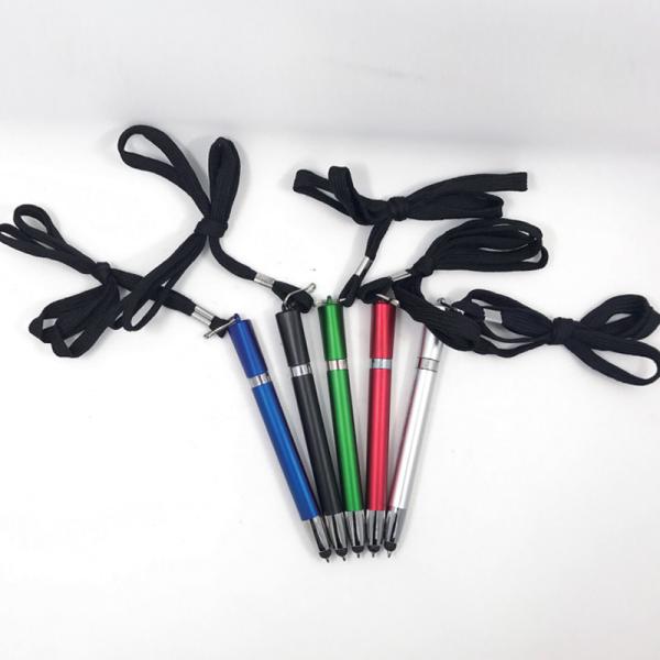 Buy Retractable Lanyard Pen Officeworks For Teacher Black Blue at wholesale prices