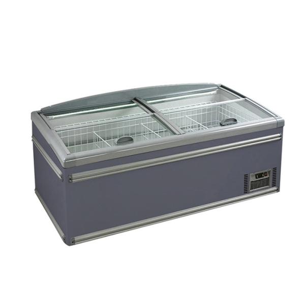 Buy Commercial Glass Combine Island Freezer R290 High Efficiency at wholesale prices