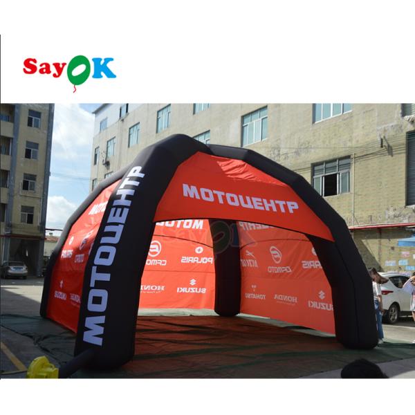 Canvas Inflatable Gazebo Tent Giant PVC Spider Inflatable Marquee House Spider Tent with Customized Logo