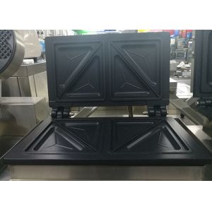 Commercial Sandwich Waffle Maker / Sandwich Press Machine 220V 1550W