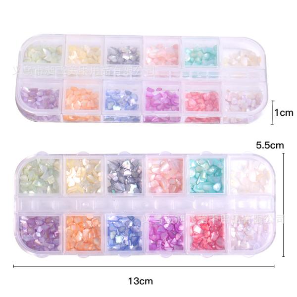 Charm Nail DIY Accessories Multi Shape 3D Crystal Shell Stone For Nail Design Rhinestones