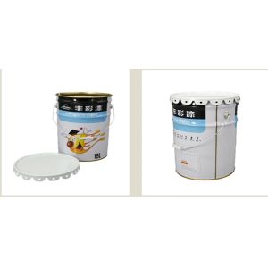 Tinplate Ink Pails with Rubber Gasket Lid and Capacity Options