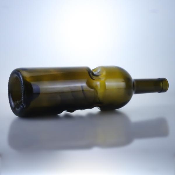 Customized 500ml 750ml Clear Flint Gin Rum Champagne Tequila Liquor Glass Bottle with Cork