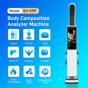 China Bioimpedance Gym Body 270 Analyzer Scale 8 Electrodes Body Fat Composition Scales with Lcd Display for Measuring Weight on sale
