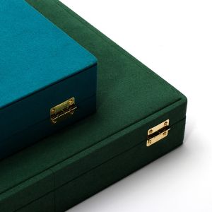 Portable PU Leather Travel Jewelry Box for Blue Earrings Stud Earring Case