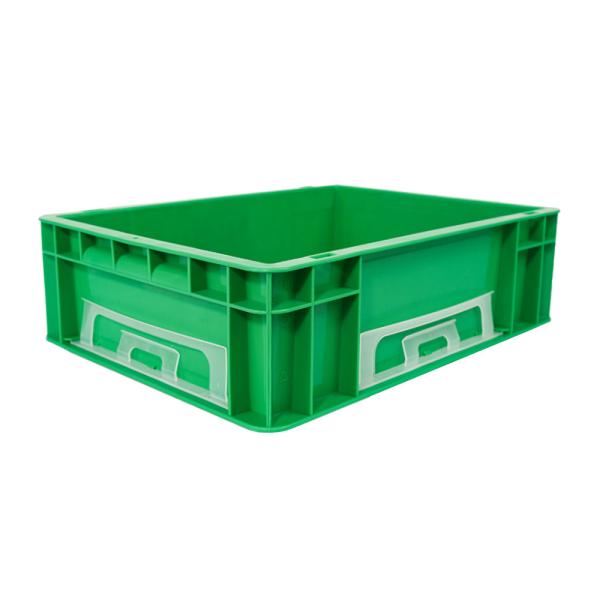 Solid Box Style Durable Plastic Turnover Crate for Eco-Friendly Shipping and
