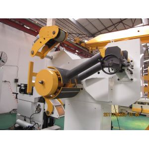 Metal Forming Stamping Upper 4 Down 3 Work Roll Decoiler Straightener Feeder