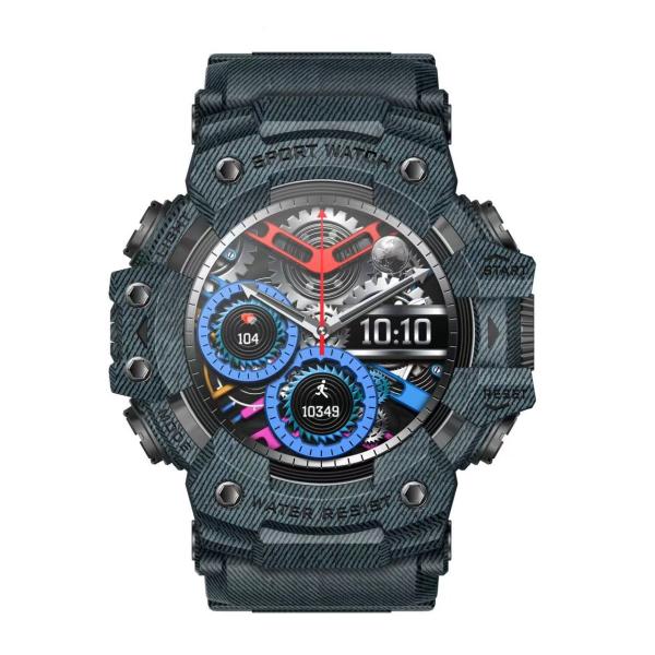 Buy IP68 Round Shape Sports Waterproof Smartwatch With 300mAh Polymer Lithium Battery at wholesale prices
