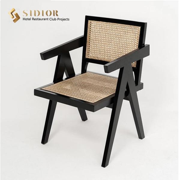 Solid Wood Dining Chair, High Quality Restaurant Chair, Solid Wood Frame, Natural Ratton Finished