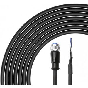 Alvin's Cables M12 A Coded 4Pin to Open Wire Power Cable 2m for Automation
