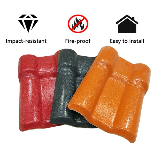 ASA Synthetic Spanish Roof Tile 2.3-3.0mm UV-Resistant