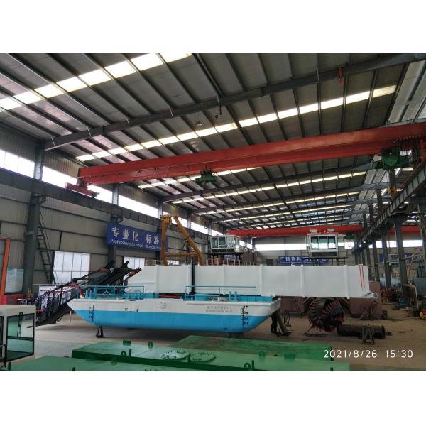 ZC Certificated Aquatic Weed Harvesting Boat For Lake Grass And Garbage Collection