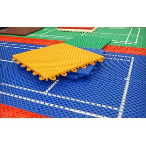 Moisture Proof Interlocking Sports Tiles PP Badminton Court Floor