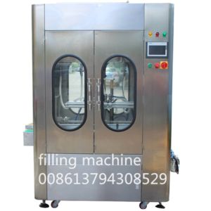 0.8MPa 1000ml 4 Head Self Flow Bottle Filling Line