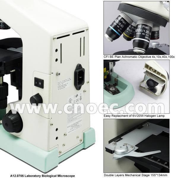 E100 Learning Wide Field Microscope Halogen Illumination Microscopes A12.0705