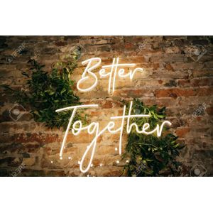 Hot beautiful romantic name custom led neon light sign for wedding decoration