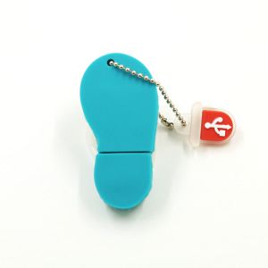 3D Shoe Shapes 16G 256GB Custom USB Flash Drives With Chain USB Plug