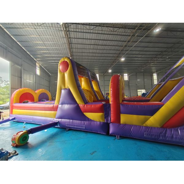 Pvc Tarpaulin Inflatable Obstacle Courses Outdoor Backyard Fun Run Sport For Toddler