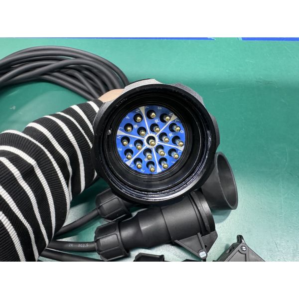 19-Core Male Female Aviation Plug Gold-Plated Copper 20A 19 Pin Socapex Connector for Stage Lighting Waterproof Connector