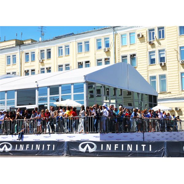 Rainproof Fireproof Cover Wedding Reception Tents Glass Wall DIN4102 B1/M2/B1