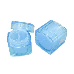 Acrylic Dual Container Cosmetic Cream Jars For Skincare 280g