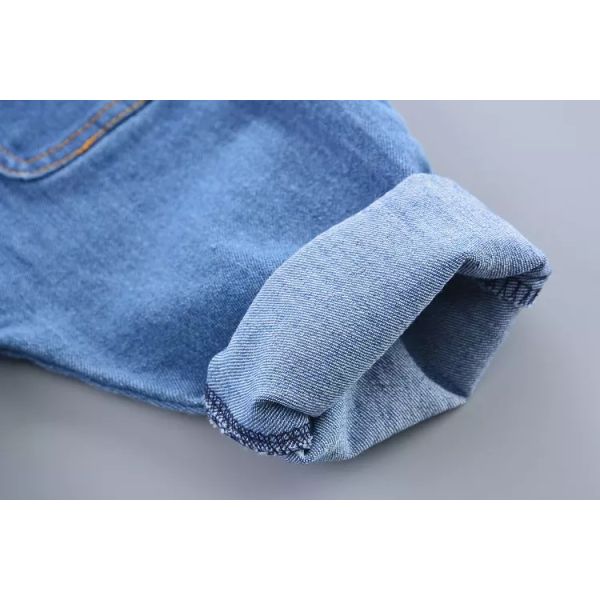 120cm 47.2in Childrens Denim Overalls Two Piece Spring And Autumn Sets