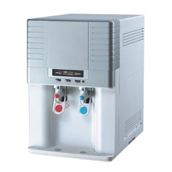 Hot & Cold Silver Tabletop Filtered Water Dispenser Reverse Osmosis / UF