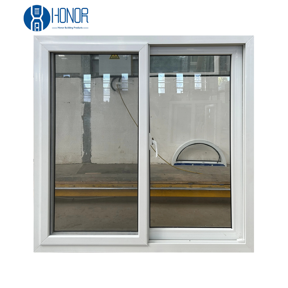 2025 Professional Custom Clearview PVC/UPVC Sliding Glass Window with Mosquito