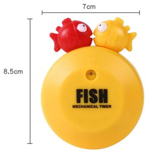 Fish Magic ABS Material Kitchen Mechanical Timer Without Battery