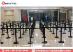 SS Security Bollards Crowd Control Removable Barriers With Retractable Safety
