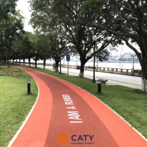 Quick Installation Prefabricated Rubber Jogging Track Material Jogging Colored