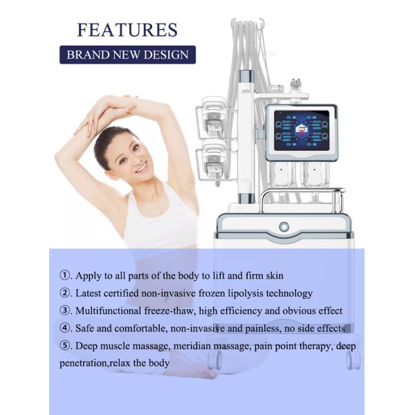2020 New technology cryotherapy cryolipolysis body shaper slimming weight loss extracorporeal shock wave therapy equipme