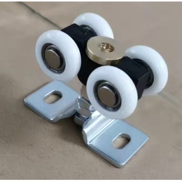 Buy Standard Metal Sliding Door Rollers Hanging Wheels Pulleys at wholesale prices
