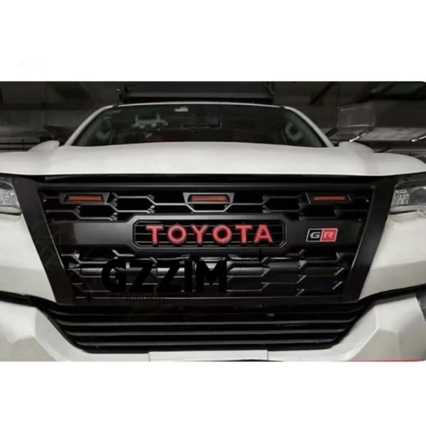 ABS Car Front Bumper Grille with LED for Toyota Fortuner 2016
